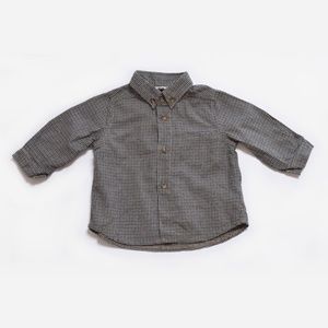 Catimini Boy's Flannel Gray Shirt